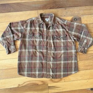 Mens Woolrich button down flannel